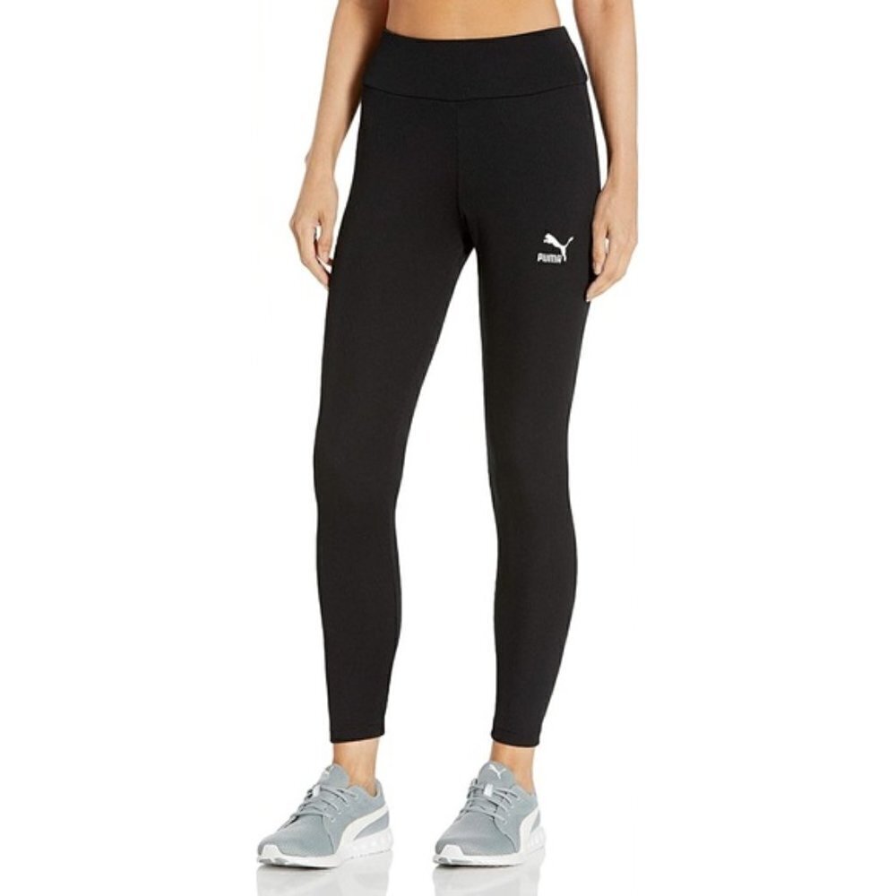 ❤️ PUMA women’s black high waisted ribbed leggings Size XS